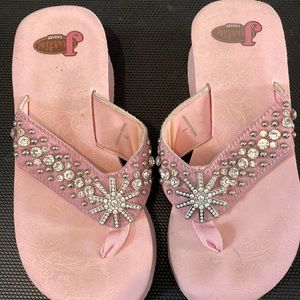 Justin boots ladies bling  sandals